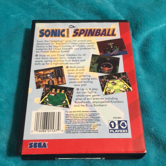 Genesis Sonic Spinball - Picture 5 of 9